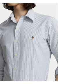 Polo Ralph Lauren Koszula 710792041004 Błękitny Custom Fit. Typ kołnierza: polo. Kolor: niebieski. Materiał: bawełna #7