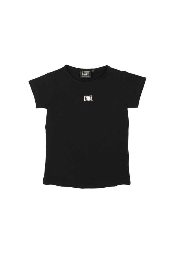 LEONE 1947 APPAREL - Energetyczna koszulka dla dziewczynki. Kolor: czarny. Sport: joga i pilates