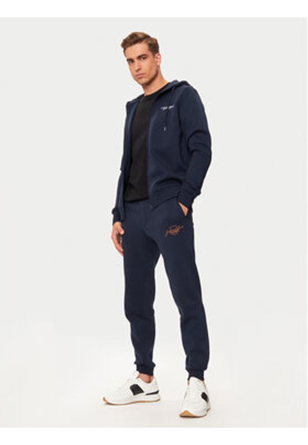 Jack & Jones Spodnie dresowe Gordon 12258491 Granatowy Regular Fit. Kolor: niebieski. Materiał: syntetyk, bawełna