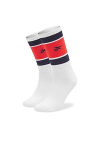 Reebok Skarpety Wysokie Męskie CL Basketball Sock HF8408 Biały. Kolor: biały. Materiał: materiał #1