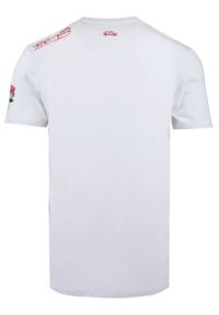 Bawełniany T-Shirt, Męski - Brave Soul - Retro Auta - Biały. Okazja: na co dzień. Kolor: biały. Materiał: bawełna. Wzór: nadruk. Sezon: wiosna, lato. Styl: retro #9