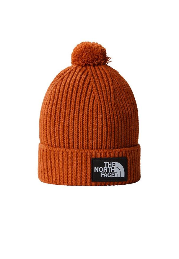 Czapka The North Face Beanie 0A3FN31I01 - brązowa. Kolor: brązowy. Materiał: akryl, dzianina. Wzór: aplikacja. Sezon: zima. Styl: klasyczny