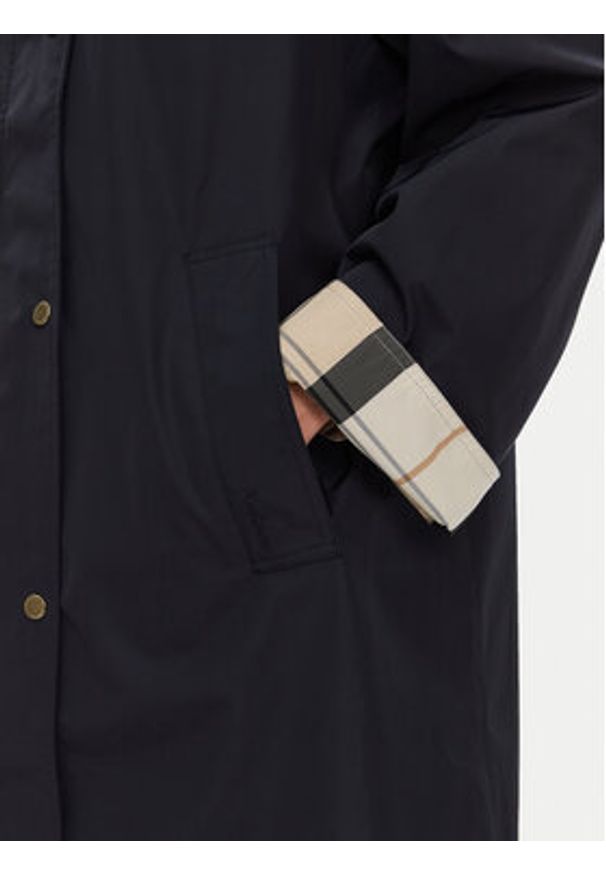 Barbour Trencz LSP0225NY91 Granatowy Regular Fit. Kolor: niebieski. Materiał: syntetyk