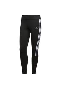 Adidas - Legginsy damskie adidas Run 3S TGT W. Kolor: biały, czarny, wielokolorowy. Sport: bieganie