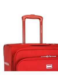 Wittchen - Zestaw jednokolorowych walizek miękkich czerwony. Kolor: czerwony. Materiał: poliester #3