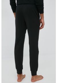 Emporio Armani Underwear spodnie dresowe męskie kolor czarny gładkie. Kolor: czarny. Materiał: dresówka. Wzór: gładki