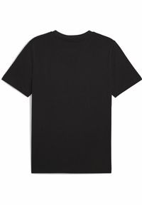 Puma - Męska koszulka Essentials Elevated PUMA Black. Kolor: czarny. Wzór: aplikacja, haft