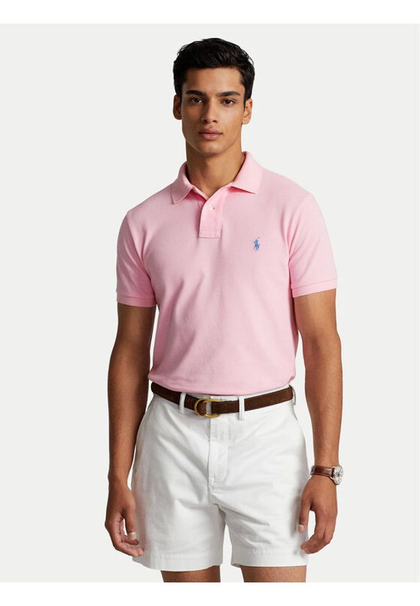 Polo Ralph Lauren Polo Core Replen 710782592 Różowy Custom Slim Fit. Typ kołnierza: polo. Kolor: różowy. Materiał: bawełna