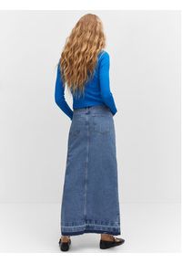 mango - Mango Sweter Annita 57023811 Niebieski Slim Fit. Kolor: niebieski. Materiał: wiskoza #6