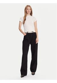 Guess T-Shirt W5BP07 KCGM2 Écru Slim Fit. Materiał: syntetyk #3