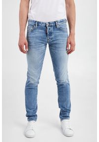 Jeansy męskie Slim Jean DSQUARED2. Wzór: aplikacja, kolorowy