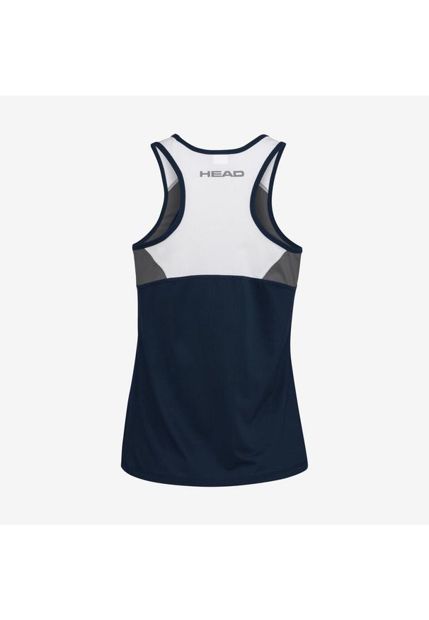 Head - Koszulka bez rękawów damska CLUB 22 Tank Top. Kolor: niebieski. Materiał: poliester. Długość rękawa: bez rękawów. Wzór: aplikacja