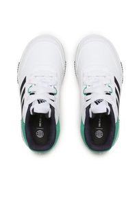 Adidas - adidas Buty Tensaur Sport Training Lace Shoes H06315 Biały. Kolor: biały. Materiał: materiał #6