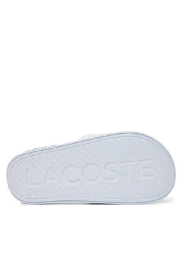 Lacoste Klapki 7-49CFA0041 Biały. Kolor: biały. Materiał: syntetyk