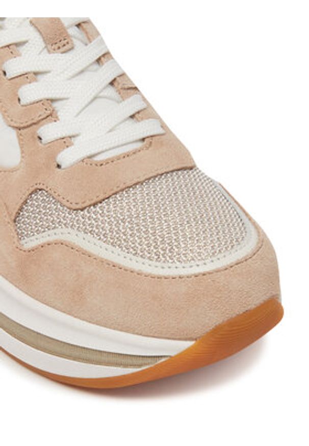 Voile Blanche Sneakersy Melany 0012018651.9.1E07 Beżowy. Kolor: beżowy. Materiał: zamsz, skóra