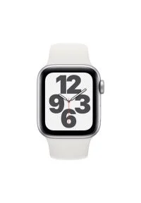 APPLE Watch SE Cellular 44mm (Srebrny z opaską sportową w kolorze białym). Rodzaj zegarka: smartwatch. Kolor: srebrny, wielokolorowy, biały. Styl: sportowy #2