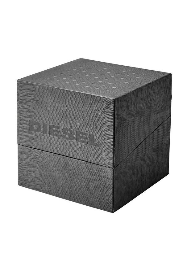 Diesel - Zegarek DZ1963. Kolor: czarny. Materiał: skóra, materiał