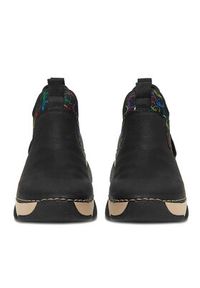 Rieker Półbuty 45957-00 Czarny. Kolor: czarny. Materiał: materiał #4