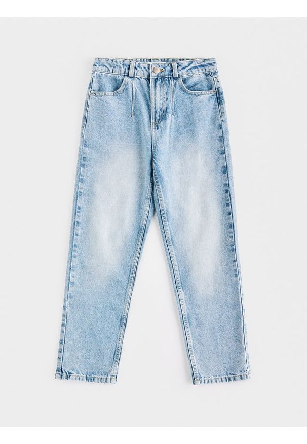 Reserved - Jeansy straight fit - niebieski. Kolor: niebieski
