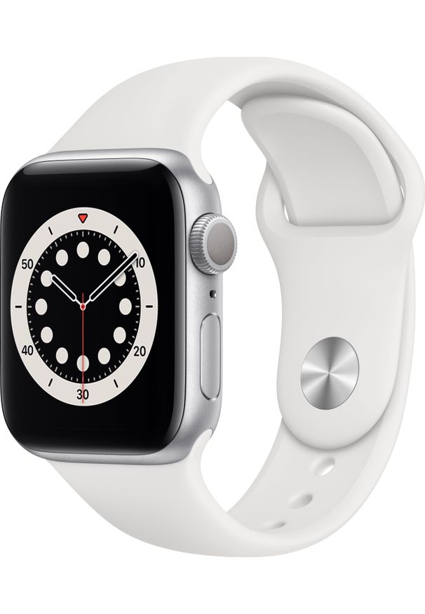 APPLE - Smartwatch Apple Watch Series 6 GPS 40mm Silver Alu White Sport Biały (MG283WB/A). Rodzaj zegarka: smartwatch. Kolor: biały. Styl: sportowy