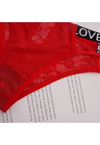 Intica - Biustonosz push-up regulowany z majtkami komplet modelujący Starlin. Kolor: czerwony. Materiał: materiał #6