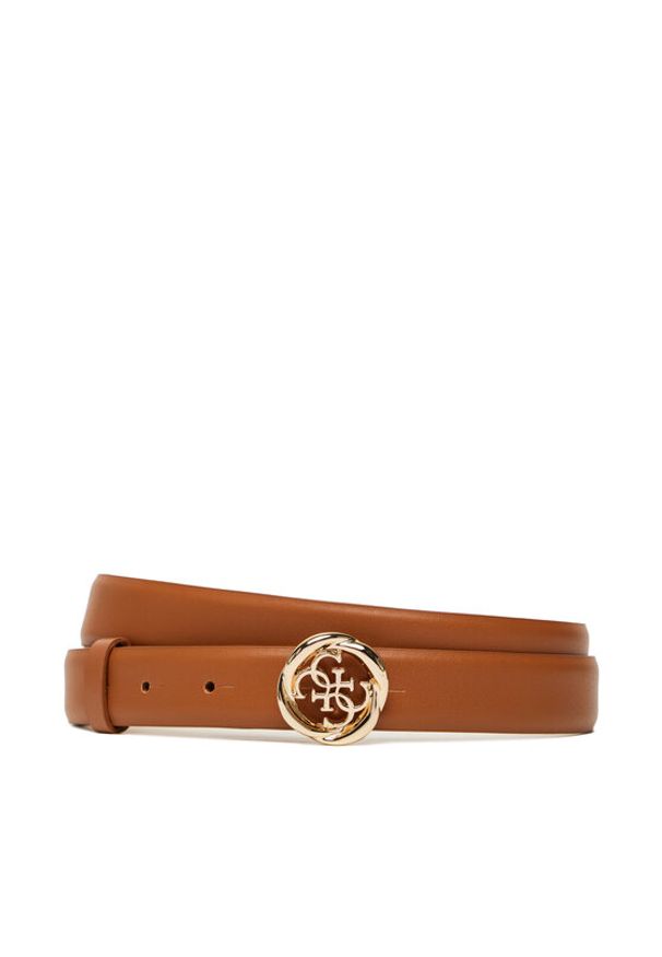 Guess Pasek Damski BW9260 P5325 Brązowy. Kolor: brązowy. Materiał: skóra