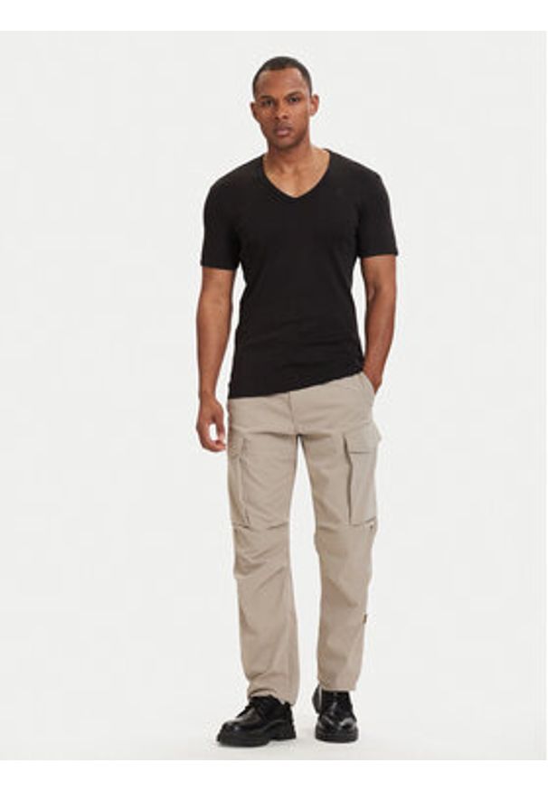 G-Star RAW - G-Star Raw Komplet t-shirtów Base D07207-124 Czarny Slim Fit. Kolor: czarny. Materiał: bawełna