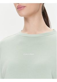 Calvin Klein Bluza Micro Logo K20K205453 Zielony Regular Fit. Kolor: zielony. Materiał: bawełna