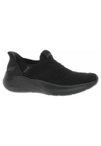 skechers - Buty do chodzenia damskie Skechers Bobs Infinity Daily Vision Black. Zapięcie: bez zapięcia. Kolor: czarny. Materiał: materiał, syntetyk, tkanina. Szerokość cholewki: normalna. Sport: turystyka piesza