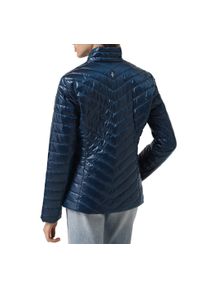 skechers - Kurtka sportowa damska GO Shield Shine Jacket. Kolor: niebieski. Materiał: poliester. Styl: sportowy