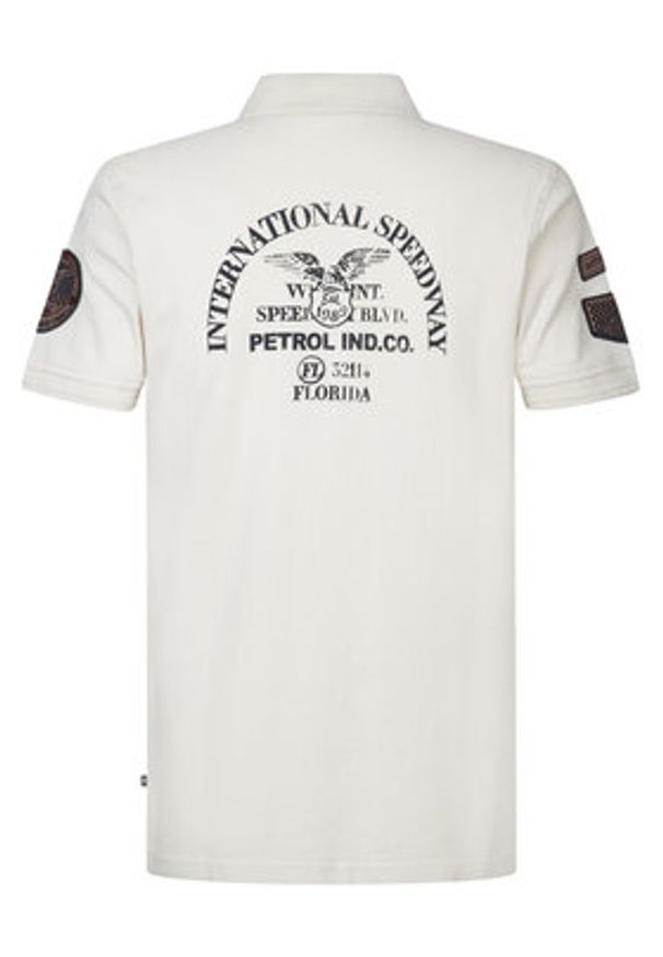 Petrol Industries Polo M-1050-POL946 Écru Regular Fit. Typ kołnierza: polo. Materiał: bawełna