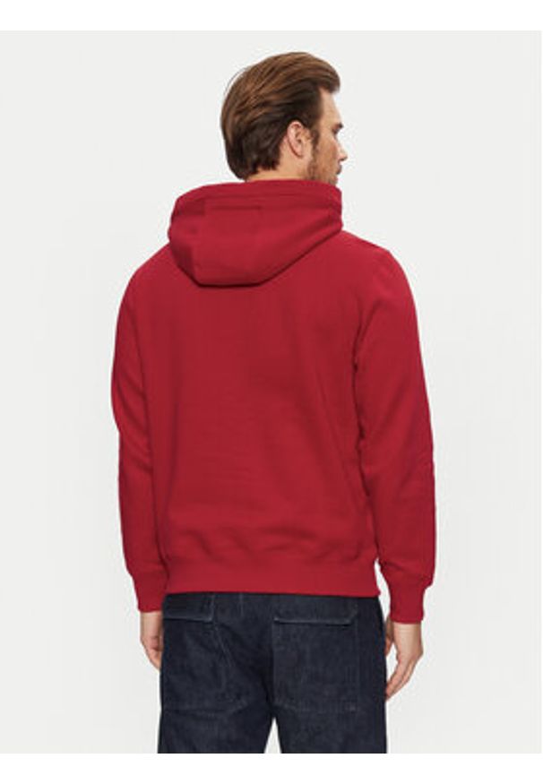 TOMMY HILFIGER - Tommy Hilfiger Bluza MW0MW39050 Czerwony Regular Fit. Kolor: czerwony. Materiał: syntetyk, bawełna