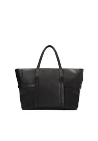 Kazar - Duża skórzana torba podróżna na ramię. Kolor: czarny. Materiał: skóra. Styl: elegancki, wakacyjny, klasyczny #5