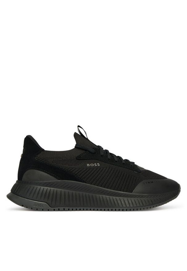 BOSS Sneakersy Mono 50523113 Czarny. Kolor: czarny. Materiał: materiał