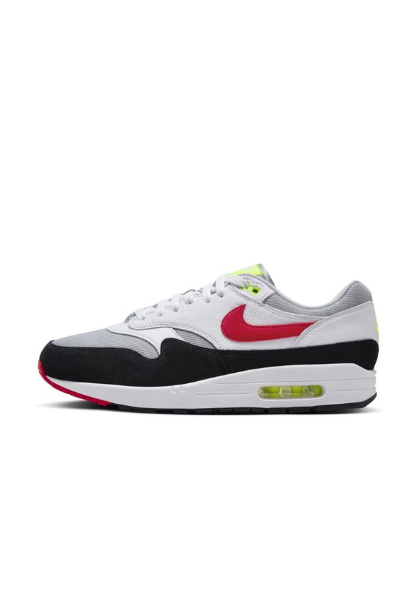 Nike Air Max 1 'Chili Volt' Sneakersy męskie. Kolor: biały. Model: Nike Air Max