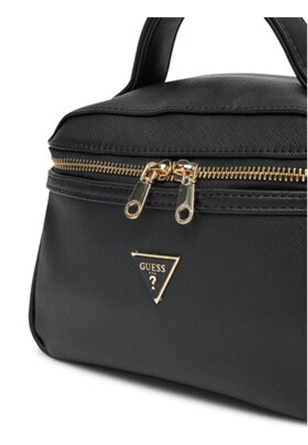 Guess Kosmetyczka PW7542 P5361 Czarny. Kolor: czarny. Materiał: skóra
