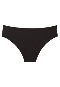 Intica - Figi bezszwowe gładkie niewidoczne pod ubraniem Omega. Kolor: czarny. Materiał: materiał. Wzór: gładki