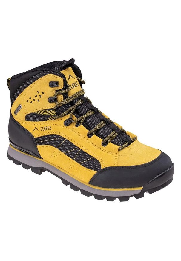 Elbrus - Męskie Buty Outdoor Ester Ag V Suede Mid Cut. Kolor: czarny, zielony, wielokolorowy. Sport: outdoor
