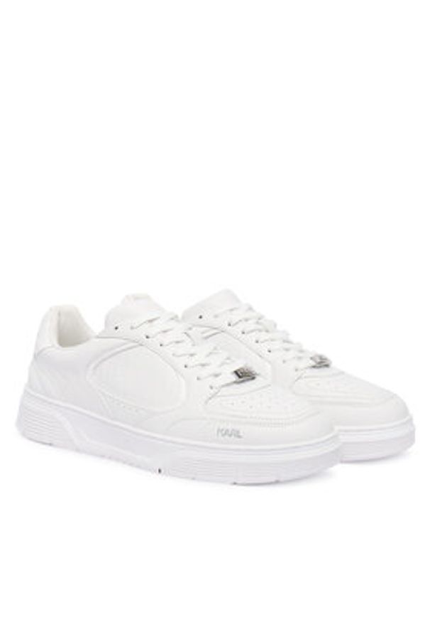 Karl Lagerfeld - KARL LAGERFELD Sneakersy KL53019 Biały. Kolor: biały. Materiał: skóra