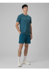 4f - 4F Koszulka treningowa regular szybkoschnąca męska - zielona XL. Kolor: zielony. Materiał: skóra. Sport: fitness #2