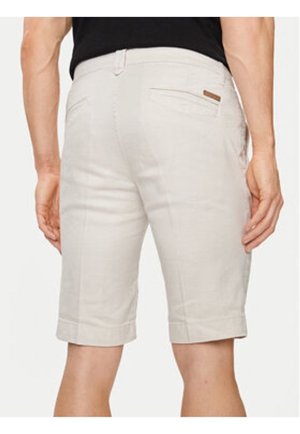 Baldessarini Szorty materiałowe B1 16939.6666 Écru Regular Fit. Materiał: bawełna