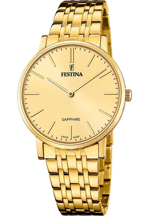 Zegarek męski Festina F20046-3 złoty. Kolor: złoty