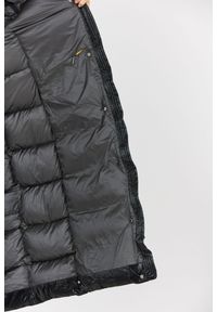 Hetrego - HETREGO Czarny błyszczący płaszcz puchowy z odpinanymi rękawami Summer. Kolor: czarny. Materiał: puch