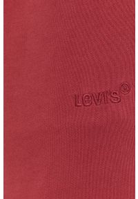Levi's® - Levi's Spodnie A0767.0001 męskie kolor czerwony gładkie. Kolor: czerwony. Materiał: dzianina. Wzór: gładki