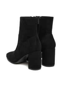 Jenny - JENNY Botki CEO-R25AW2401 Czarny. Kolor: czarny. Materiał: materiał #4