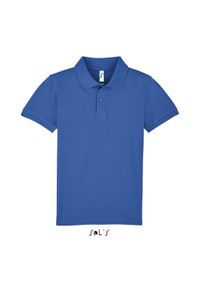 SOL'S - Koszulka polo dla dzieci Sol's Perfect. Typ kołnierza: polo. Kolor: niebieski. Materiał: bawełna. Sezon: lato #1
