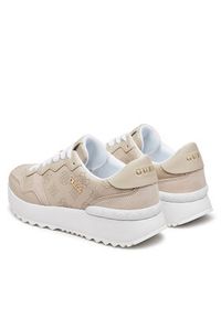 Guess Sneakersy FLPVI3 ELE12 Beżowy. Kolor: beżowy. Materiał: skóra #6
