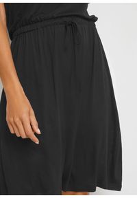 bonprix - Prześwitująca sukienka plażowa. Okazja: na plażę. Kolor: czarny. Materiał: koronka. Wzór: koronka #3