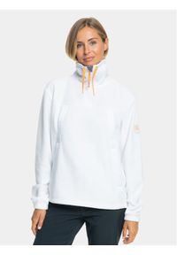 Roxy Polar Chloe Kim Layer Otlr ERJFT04713 Biały Regular Fit. Kolor: biały. Materiał: syntetyk