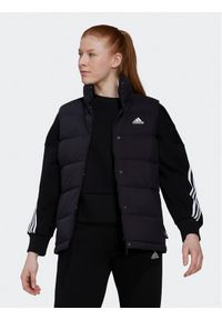 Adidas - adidas Bezrękawnik Helionic Down Vest HG6280 Czarny Regular Fit. Kolor: czarny. Materiał: syntetyk. Długość rękawa: bez rękawów